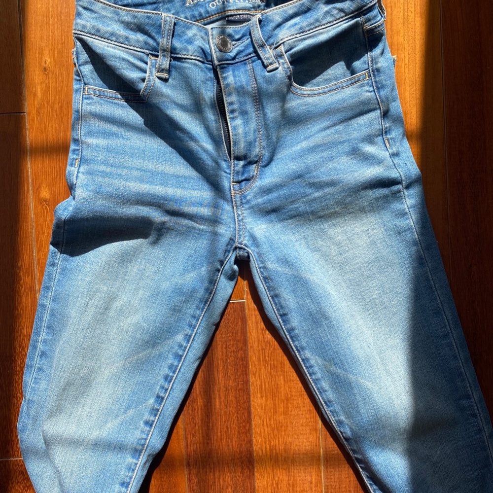 Skinny Hi-rise blue Jeans #SummerSeason
